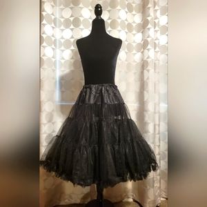 Hell Bunny Black Layered Tulle Dress